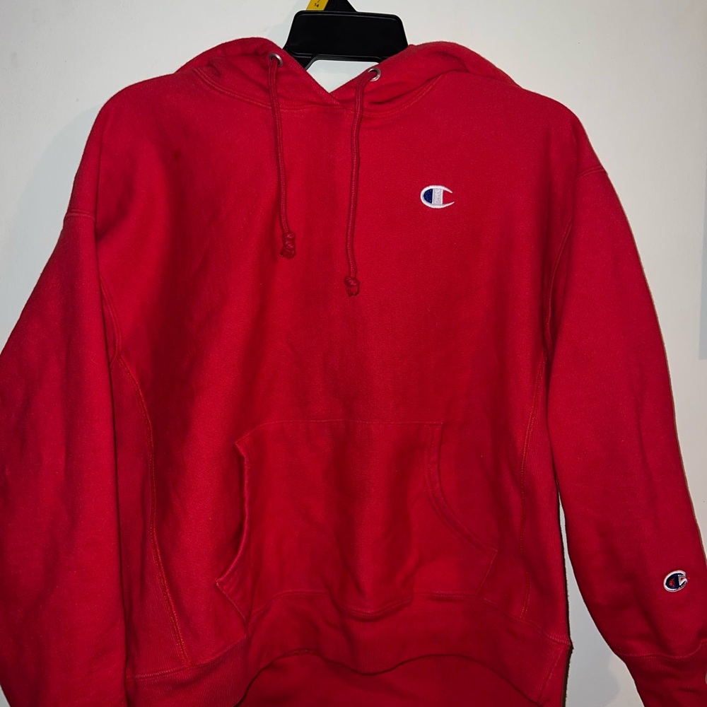 Champion Men's Bold Red Hoodie